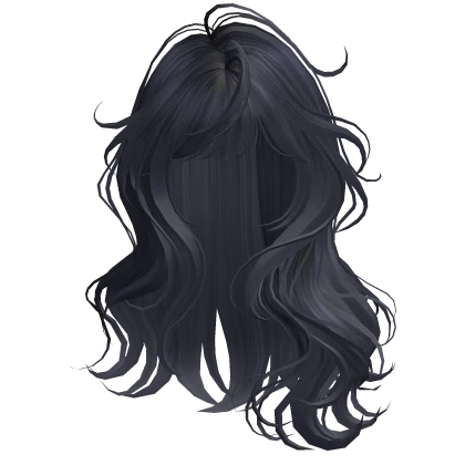 Dark Blue Lush Romantic Wavy Hair