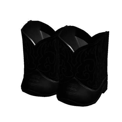 3.0 Cowboy Girl Boots - Black