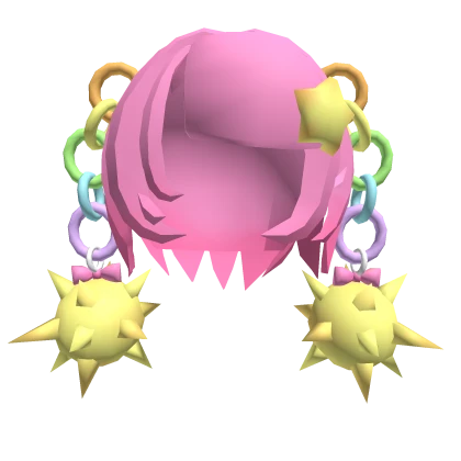 Pastel Decora Rainbow Flail Pigtails