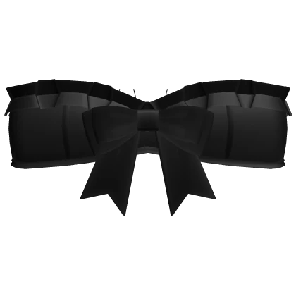 ♡ black pretty ruffled dolly top 