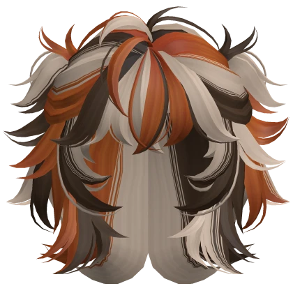 Half Up Wolf Cut Pigtails (Calico Cat 2)