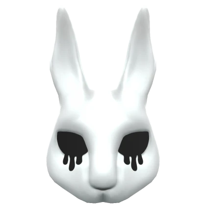 Glowing Crying White Bunny Mask