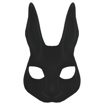 Glowing Black Bunny Mask