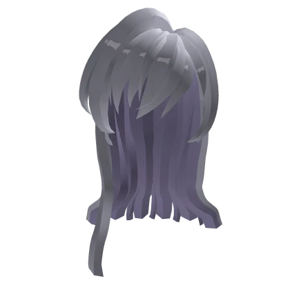 Silver Long Straight Hair