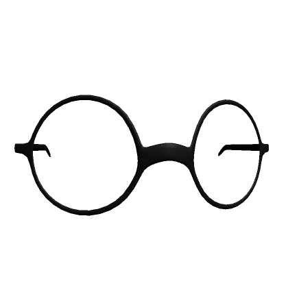 Cute Black Circle Glasses (Fits Kemono Heads)