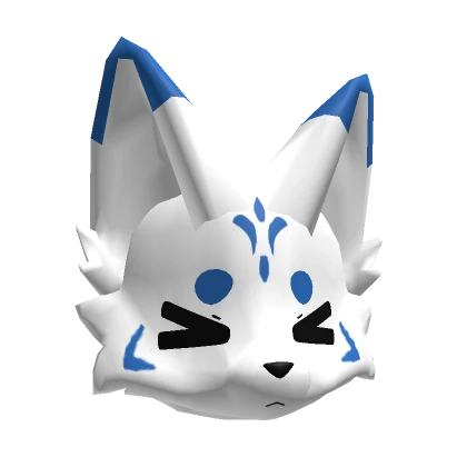 Flustered Blue Kemono Kitsune