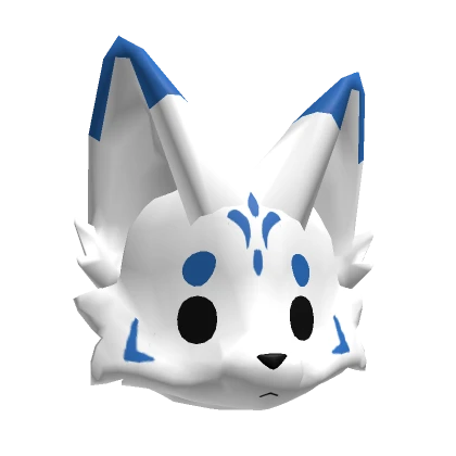 Cartoon Blue Kemono Kitsune