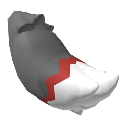 Red & Grey Kemono Wolf Tail