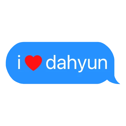 i heart dahyun twice kpop text