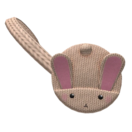 Cute Knitted Tan Bunny Bag (3.0)