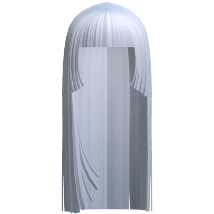 ☆ goth y2k emo vampire hime cut light blue