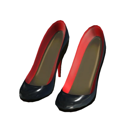 Red & Black Model Doll Heels