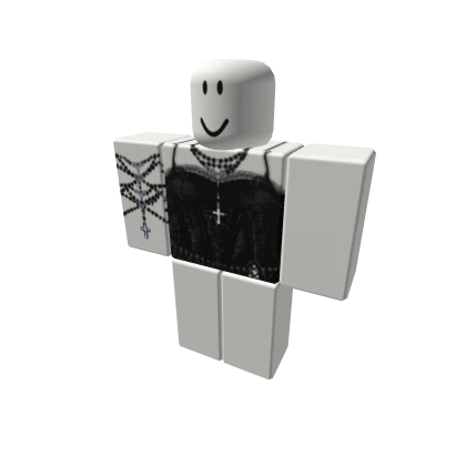 Black dress top w/beads on arm