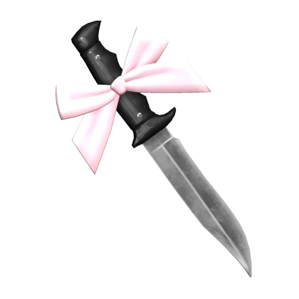cutesy morute knife with baby pink bow (waist)