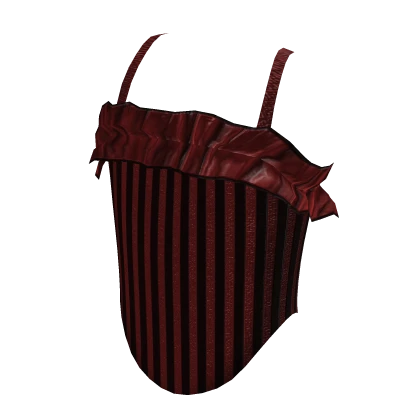 Mime Striped Corset in Red