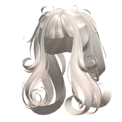 Magical Wispy Swirl Pigtails in Beige