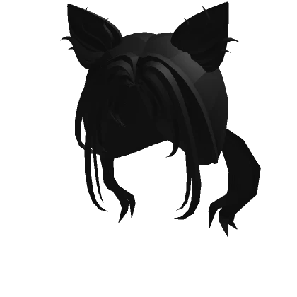 Werewolf Ears Black Hair