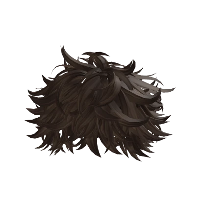 Dark Brown Messy Soft Hair