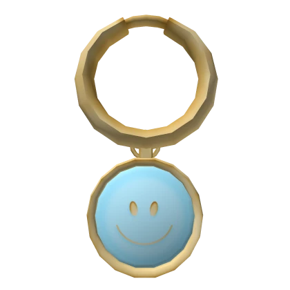 Preppy Smiley Earrings (blue)