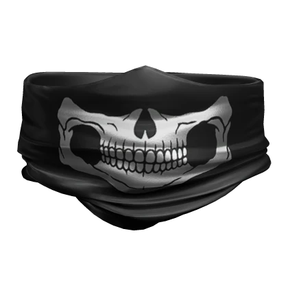 Face Scarf Black Skull Cowl Mask