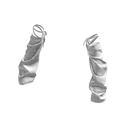 White Y2K Denim Strap Arm Warmers🫐