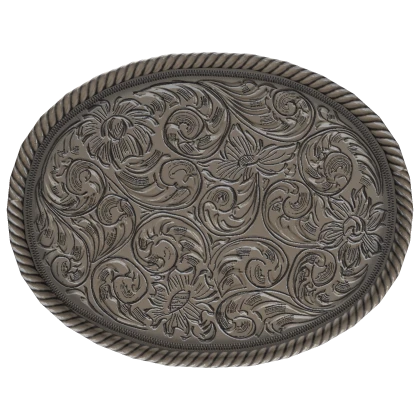 Engraved Cowboy belt buckle