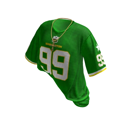 Varsity Jersey W/ Y2K Jesus piece (Green)