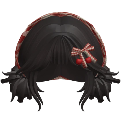 Igari Mori Kei Cherry Bandana Hair (Brown)