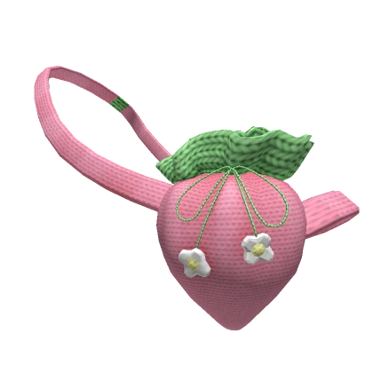 Pink Strawberry Knitted Bag (1.0)