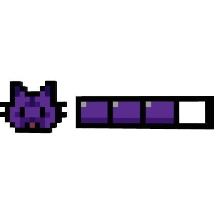 Purple Cat 8-Bit Health Bar