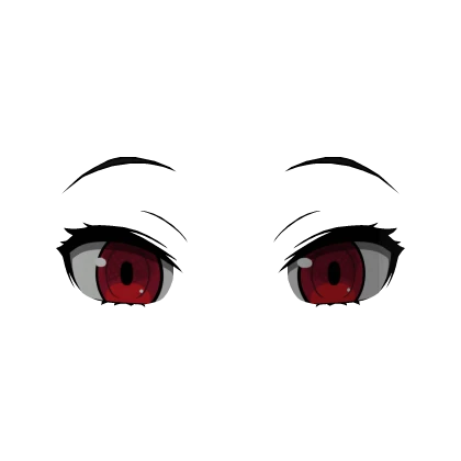 Manga Hero Eyes Red  (3D Face Accessory)