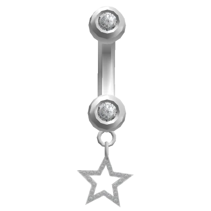 Star Belly Ring Silver