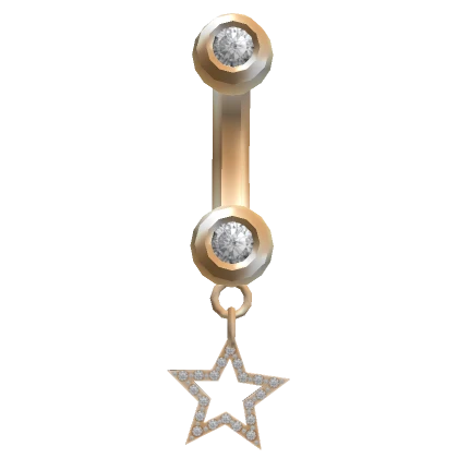 Star Belly Ring Gold