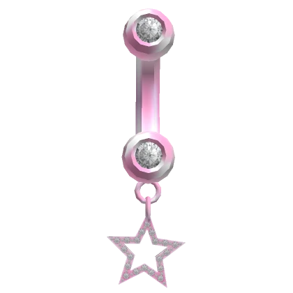 Star Belly Ring Pink