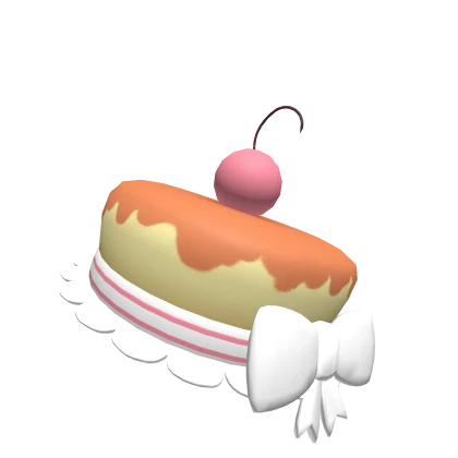 Cutesy Cherry Flan Hat