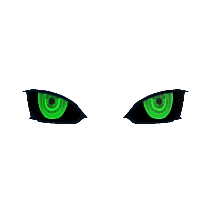 Glowing Evil Green Eyes