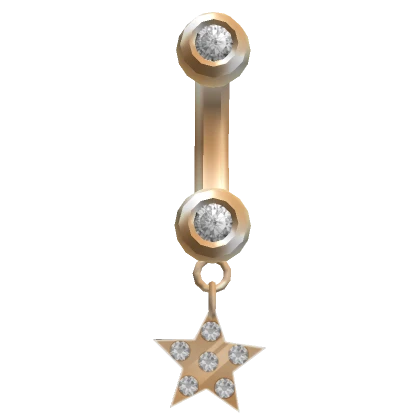 Star Belly Ring Gold