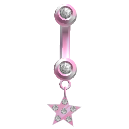 Star Belly Ring Pink