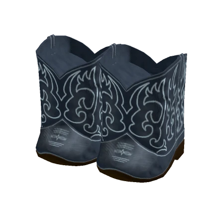 3.0 Cowboy Girl Boots - Denim