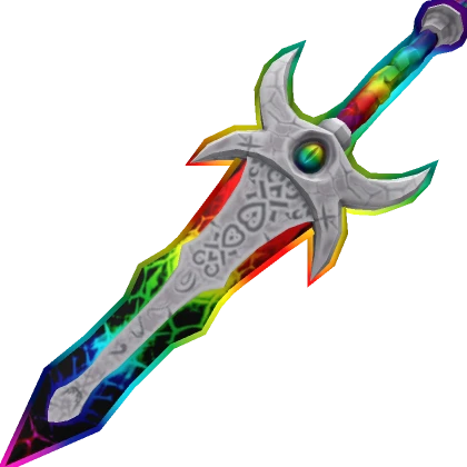 Cartoony Rainbow Eye of Seer Sword