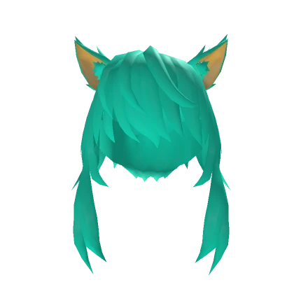 Seafoam Green Cat Girl Hair