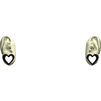 black heart plug ear gauges