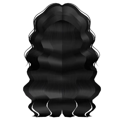 Very Curly Mermaid Layered Hair in Black