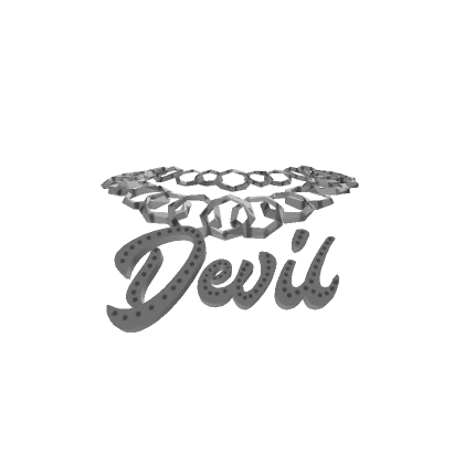 Devil Silver Bling Chain 3.0