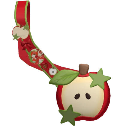 igari red twee apple leaf mori kei crossbody bag🍎