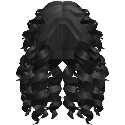 Soft Curly Hair (Black)