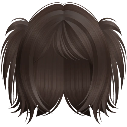 short cyber spikey Y2K emo punk haircut brown