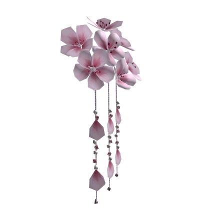 🌸 Cherry Blossom Plum dangling hairpin in silver