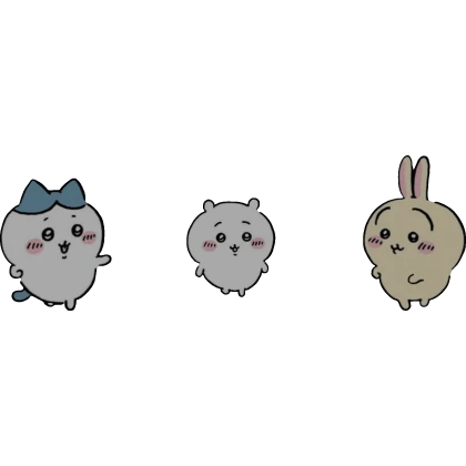 chiikawa, hachiware and usagi (chiikawa)