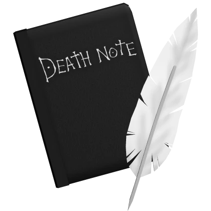 Anime Note Book w Quill